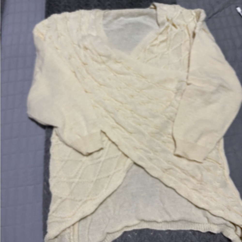 Women's Cream Sweater 0XL
